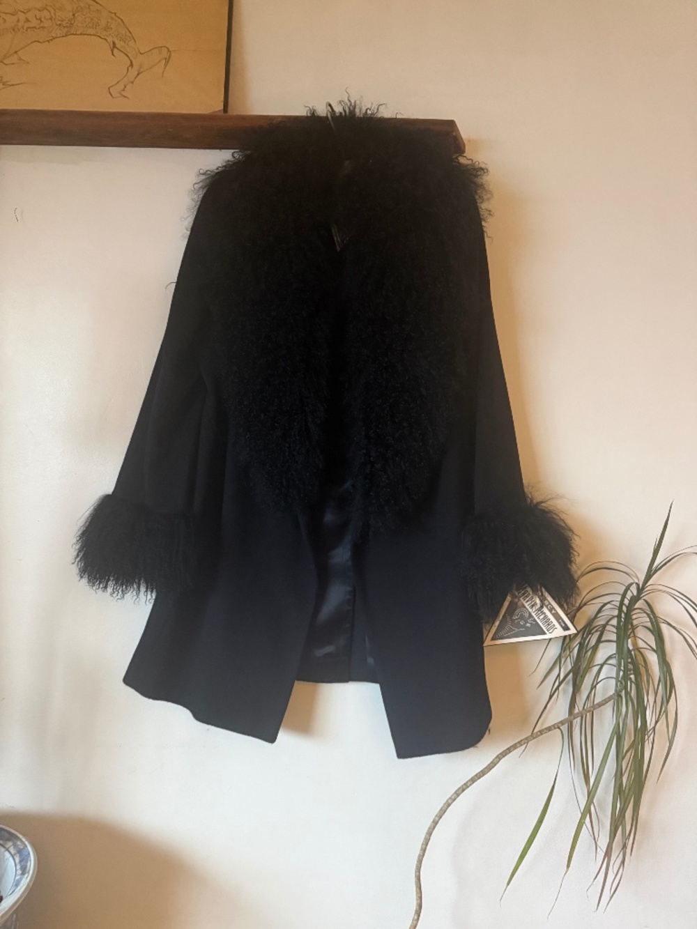 Vintage NWTs Mongolian lambswool  Penny Lane.  chic,phenomenon piece! USA